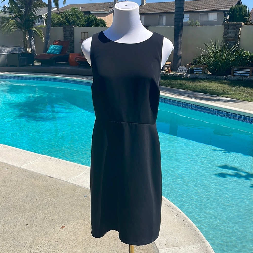 LOFT Open-Back Black Dress | Size 6P